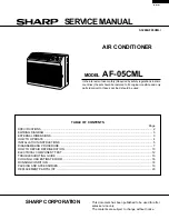 Sharp AF-05CML Service Manual предпросмотр