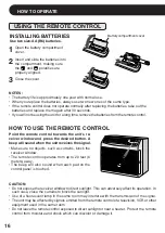 Preview for 16 page of Sharp AF-06ERL Installation And Operation Manual