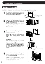 Preview for 6 page of Sharp AF-08ERL Installation And Operation Manual