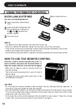 Preview for 16 page of Sharp AF-08ERL Installation And Operation Manual