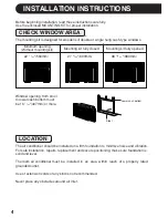 Preview for 4 page of Sharp AF-100DX Installation And Operation Manual