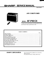 Preview for 1 page of Sharp AF-P80CX Service Manual