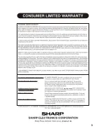 Предварительный просмотр 3 страницы Sharp AF-Q100PX Installation And Operation Manual