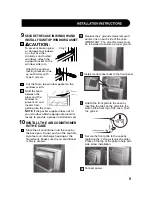 Предварительный просмотр 9 страницы Sharp AF-Q100PX Installation And Operation Manual