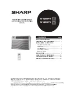 Sharp AF-Q100VX Operating Manual preview