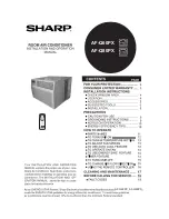 Preview for 1 page of Sharp AF-Q60PX Installation And Operation Manual