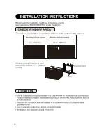 Preview for 4 page of Sharp AF-Q60PX Installation And Operation Manual