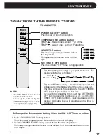 Preview for 17 page of Sharp AF-R100CX Installation And Operation Manual