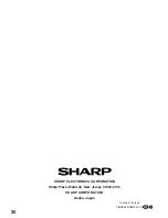 Предварительный просмотр 20 страницы Sharp AF-R100CX Installation And Operation Manual