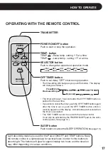 Preview for 17 page of Sharp AF-R100EX Installation And Operation Manual