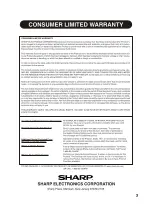 Предварительный просмотр 3 страницы Sharp AF-R100NX Installation And Operation Manual