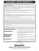 Preview for 3 page of Sharp AF-R80CX Installation And Operation Manual