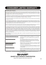 Предварительный просмотр 3 страницы Sharp AF-R80NX Installation And Operation Manual