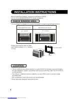 Preview for 4 page of Sharp AF-S60RX Installation And Operation Manual