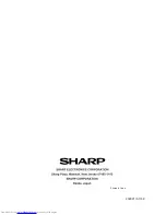 Preview for 20 page of Sharp AF-S60RX Installation And Operation Manual