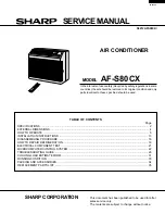 Preview for 1 page of Sharp AF-S80CX Service Manual