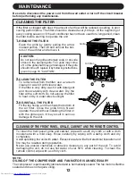 Preview for 12 page of Sharp AF-W12CME Operation Manual