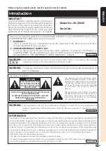 Preview for 2 page of Sharp AH-57201 Operation Manual