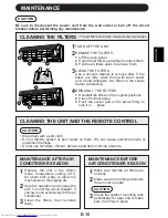 Preview for 17 page of Sharp AH-A07BE Operation Manual