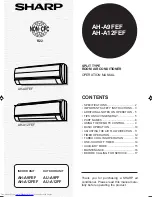 Sharp AH-A12FEF Operation Manual preview