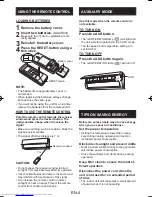 Preview for 6 page of Sharp AH-A18LEW Operation Manual