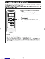 Preview for 12 page of Sharp AH-AP18FMF Operation Manual