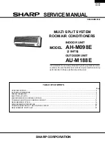 Sharp AH-M098E Service Manual preview