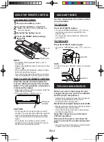 Предварительный просмотр 6 страницы Sharp AH-X10 Series Operation Manual