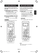 Preview for 11 page of Sharp AH-XP10UF Operation Manual