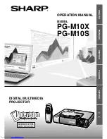 Предварительный просмотр 1 страницы Sharp AJ-1800 - Notevision PG-M10X XGA DLP Projector Operation Manual