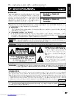 Предварительный просмотр 3 страницы Sharp AJ-1800 - Notevision PG-M10X XGA DLP Projector Operation Manual