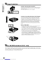 Preview for 8 page of Sharp AJ-1800 - Notevision PG-M10X XGA DLP Projector Operation Manual