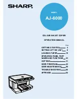 Sharp AJ-6000 Operation Manual preview