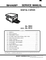 Предварительный просмотр 1 страницы Sharp AL-1000 Series Service Manual