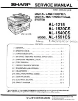 Sharp AL-1530CS Service Manual preview