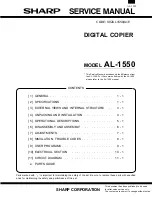 Preview for 1 page of Sharp AL-1550 Service Manual