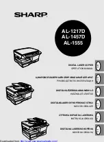 Preview for 1 page of Sharp AL-1555 Series Operation Manual