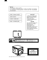 Предварительный просмотр 2 страницы Sharp AL-1640 - B/W Laser - Copier Service Manual