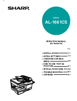 Sharp AL 1661CS - B/W Laser - All-in-One Operation Manual preview