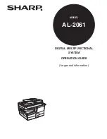 Sharp AL-2061 Operation Manual preview