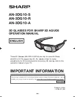 Preview for 1 page of Sharp AN-3DG10-R Operation Manual