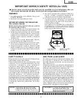 Предварительный просмотр 3 страницы Sharp AN-60KT Service Manual