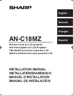 Sharp AN-C18MZ Installation Manual предпросмотр