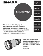 Sharp AN-C27MZ Installation Manual preview