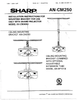 Sharp AN-CM250 Installation Instructions Manual preview