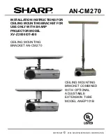 Preview for 1 page of Sharp AN-CM270 Installation Instructions Manual