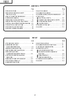 Preview for 2 page of Sharp AN-M15T Service Manual