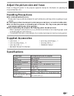 Preview for 3 page of Sharp AN-PH31EZ Operation Manual