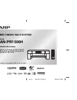 Предварительный просмотр 1 страницы Sharp AN-PR1500H Operation Manual