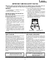 Предварительный просмотр 3 страницы Sharp AN-S422U Service Manual